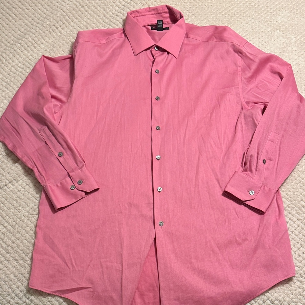 Alfani Men's Vibrant Pink Dress Shirt